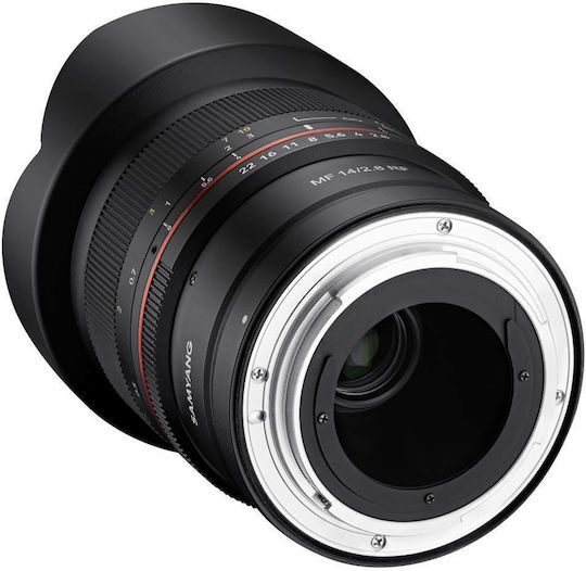 Samyang Crop Φωτογραφικός Φακός MF 14mm /f2.8 RF Wide Angle για Canon RF Mount Μαύρος