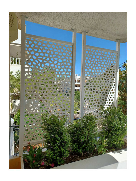 Garden Trellis Mosaic Made of Plastic in White Colour 100x200cm