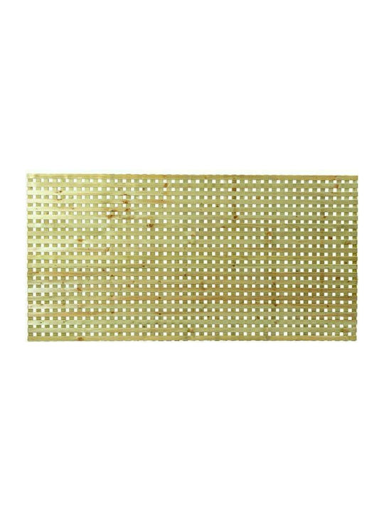 Мрежа За Градина Privacy (2x2) От Дърво С Квадратна Мрежа В Бежов Цвят 122x240см