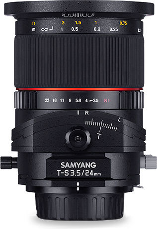 Samyang Full Frame Φωτογραφικός Φακός T-S 24mm f/3.5 ED AS UMC Wide Angle / Tilt-Shift για Sony E Mount Μαύρος