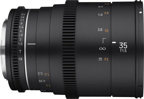 Samyang Full Frame Camera Lens 35mm T1.5 VDSLR MK2 Cine Fixed for Fujifilm X Mount Black