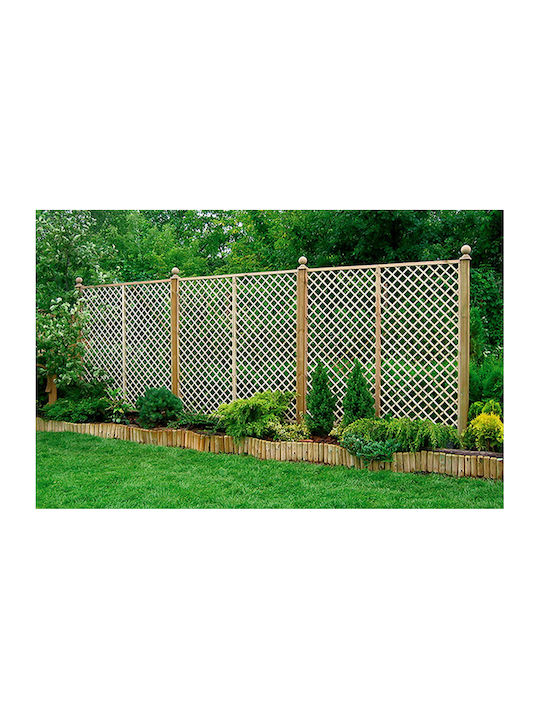 Diagonal (6x6) Wood Trellis Beige 100x100cm