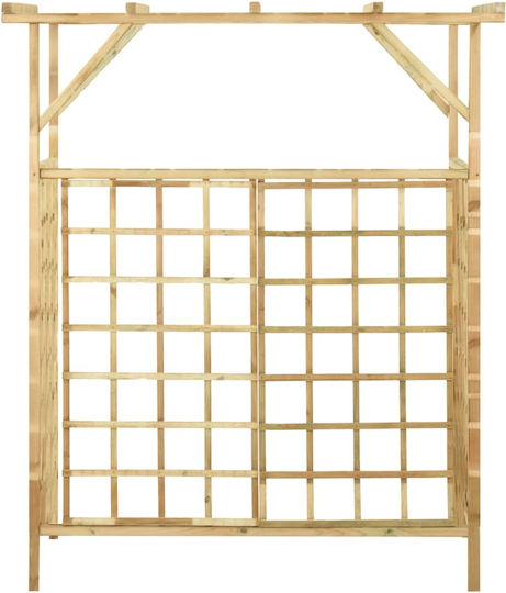 Garden Pergola made of Wood in Beige Color 140x80x168cm