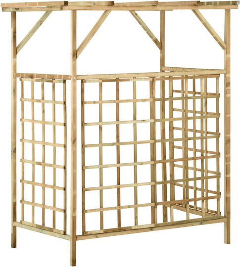 Garden Pergola made of Wood in Beige Color 140x80x168cm