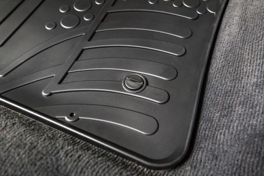 Gledring Satz Vorder- und Hintermatten 4Stück aus Gummi für Chevrolet Orlando 2010 Schwarz