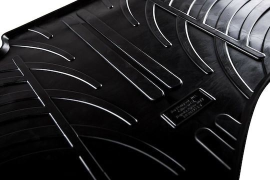 Gledring Satz Vorder- und Hintermatten 4Stück aus Gummi für Land Rover Range Rover Evoque 2011-2019 Schwarz
