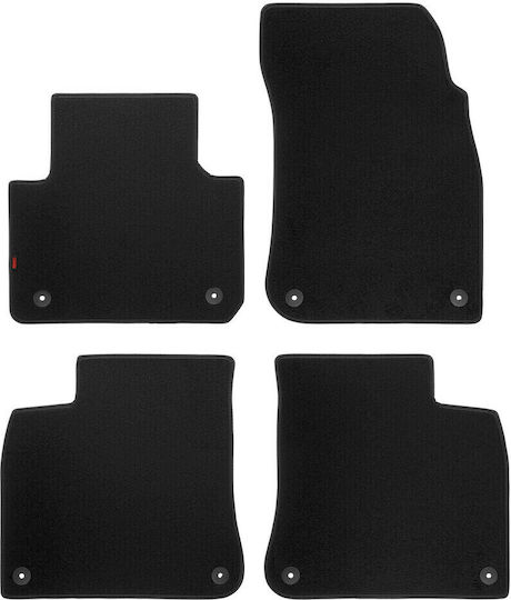 Lampa Set of Front and Rear Mats 4pcs for Volkswagen Touareg Black