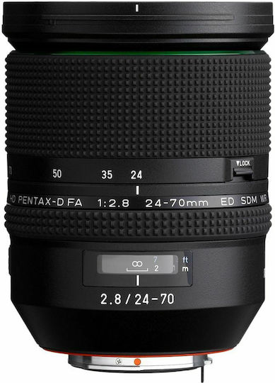 Pentax Full Frame Φωτογραφικός Φακός HD-D FA 24-70mm f/2.8 ED SDM WR Tele Zoom για Pentax K Mount Μαύρος