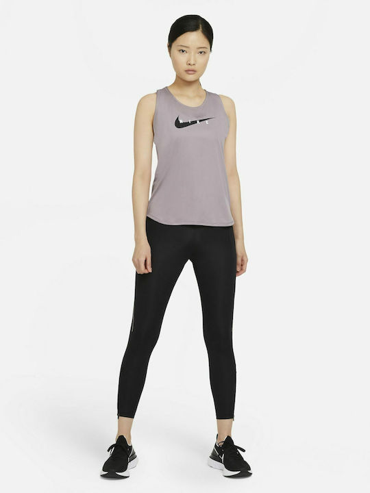 Dri-Fit Epic Faster Running Γυναικείο Cropped Κολάν Μαύρο
