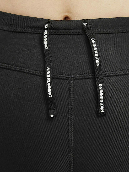 Dri-Fit Epic Faster Running Γυναικείο Cropped Κολάν Μαύρο