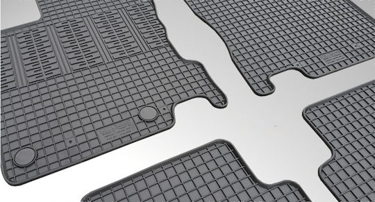 Cik Set of Front and Rear Mats 4pcs for Renault Kadjar 2015 Black