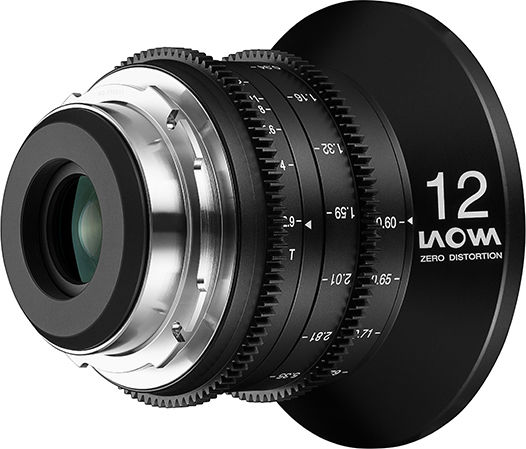 Laowa Full Frame Φωτογραφικός Φακός 12mm T2.9 Zero-D Cine Wide Angle για Canon EF Mount Μαύρος