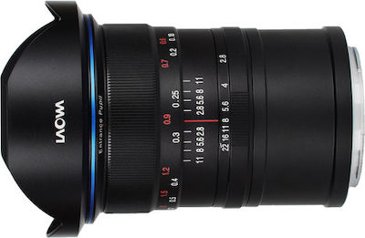 Laowa Full Frame Φωτογραφικός Φακός 12mm f/2.8 Zero-D Wide Angle για Canon RF Mount Black