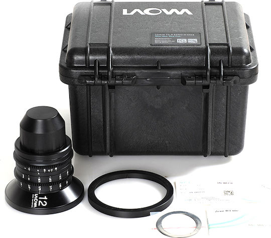 Laowa Full Frame Φωτογραφικός Φακός 12mm T2.9 Zero-D Cine Wide Angle για Canon EF Mount Μαύρος