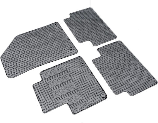 Cik Set of Front and Rear Mats 4pcs for Citroen C5 Black