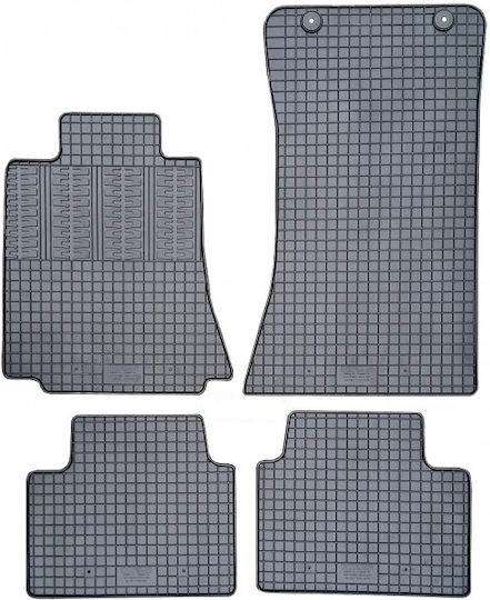 Cik Set of Front and Rear Mats 4pcs for Alfa Romeo Giulia 2015+ Black