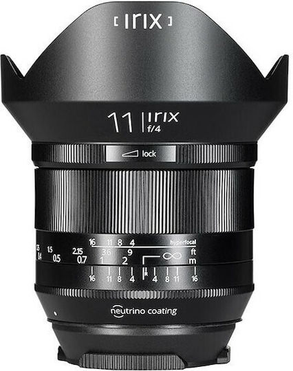 Irix Full Frame Φωτογραφικός Φακός Firefly 11mm f/4.0 Wide Angle για Canon EF Mount Μαύρος