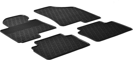 Gledring Set of Front and Rear Mats 4pcs for Kia Sportage Hyundai iX35 Black