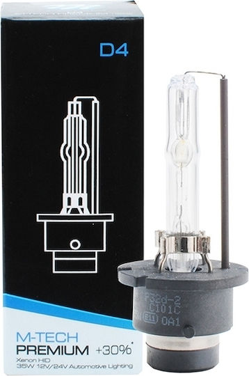 M-Tech Лампи Автомобила Premium +30% D4S Ксенон 4300К Неутрално бяло 12-24V 35W 1бр