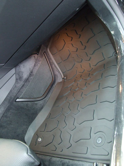 Auto Gs Set of Front and Rear Mats 5pcs Tray Type for BMW Series 7 Black