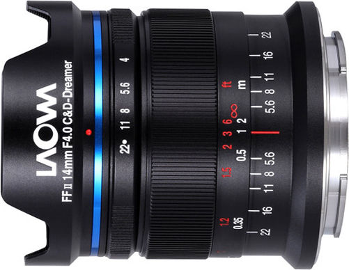 Laowa Full Frame Camera Lens Venus Optics 14mm f/4 FF RL Wide Angle for Canon RF Mount Black