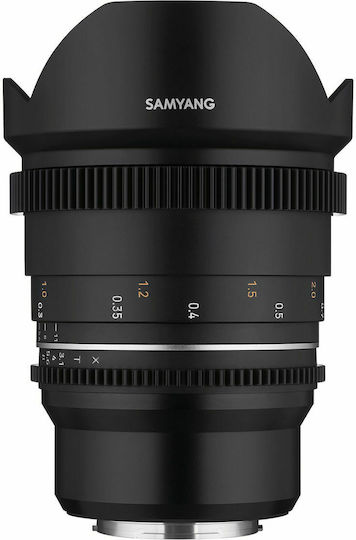 Samyang Full Frame Camera Lens MF 14mm T3,1 VDSLR MK2 Wide Angle for Fujifilm X Mount Black