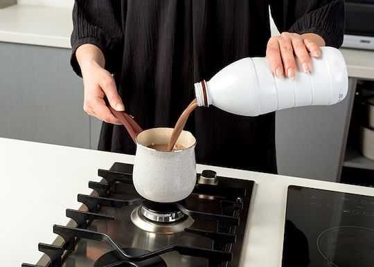 Nava Coffee Pot made of Aluminum Terrestrial in Beige Color Non-Stick 600ml