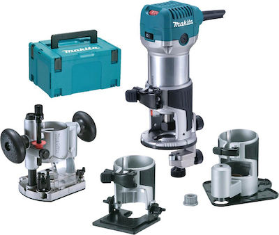 Makita RT0700CX3J Plunge Router 710W cu Reglaj de Viteză