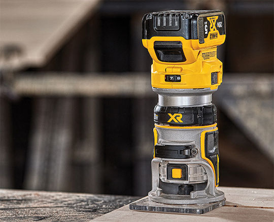 DEWALT Plunge Router 18V Brushless Solo with Speed Control and with Suction System