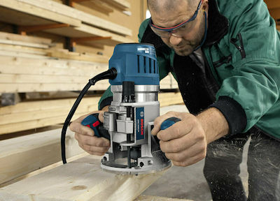 Bosch GMF 1600 CE Professional Einstechfräser mit Geschwindigkeitsregelung und mit Absaugsystem