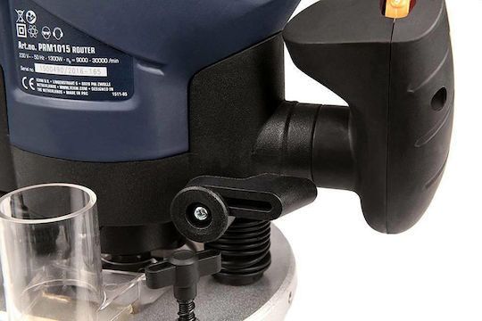 Ferm Plunge Router 1300W cu Control al Vitezei și cu Sistem de Aspirație