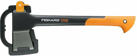 Fiskars S X10 Axt Zerkleinerung Länge 44.5cm und Gewicht 1000gr mit Fiberglasgriff