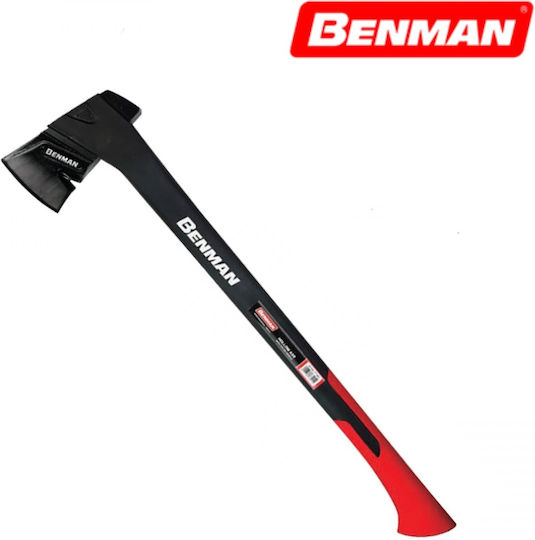 Benman Fiberglass Axe Shredding Length 37cm and Weight 800gr with Fiberglass Handle