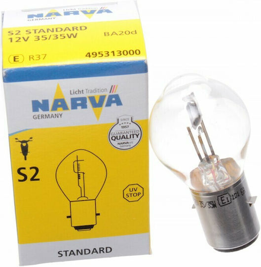 Narva Lamps Motorcycle Standard S2-BA20d 12V 35W 1pcs
