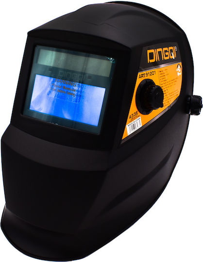 Dingqi Dingqi Μάσκα Ηλεκτροκόλλησης Οπτικού Πεδίου 93x43mm Μαύρη
