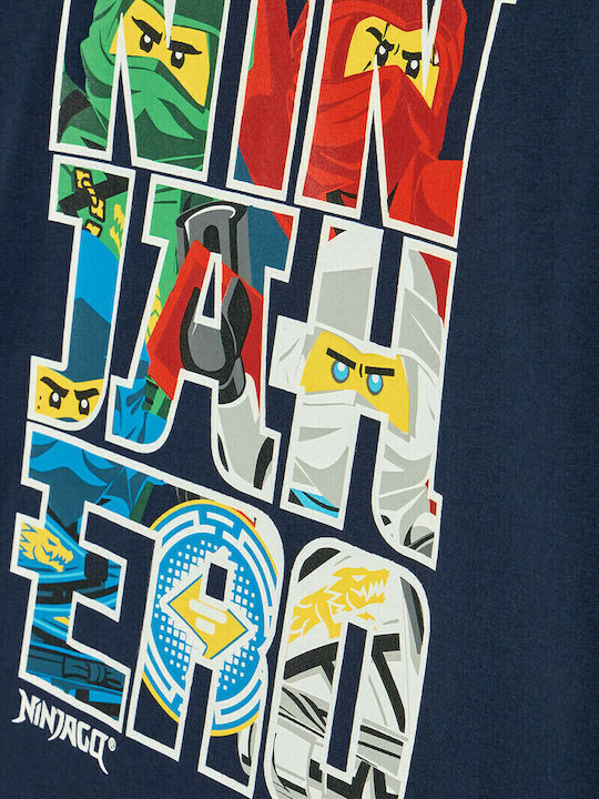 Kids' Shirt Long Sleeve Navy Blue Ninjago