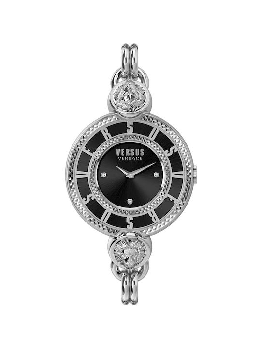 Versus by Versace Les Dock's Watch with Silver Metal Bracelet