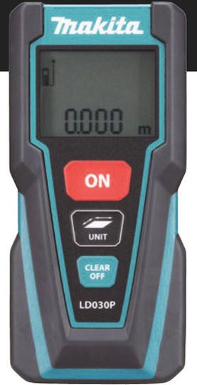 Makita Laser Distance Meter LD030P with Range up to 30m