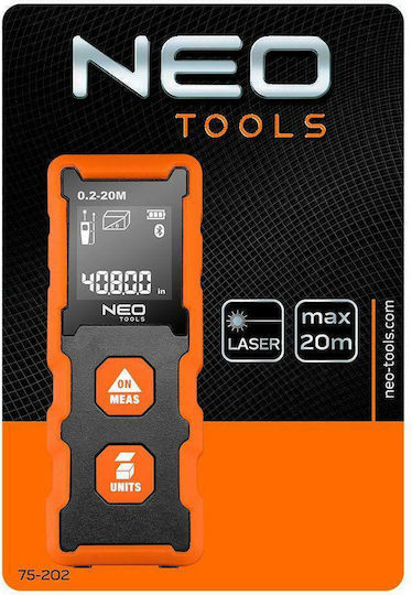 Neo Tools Laser Entfernungsmesser 75-202 mit einer Messreichweite von bis zu 20m