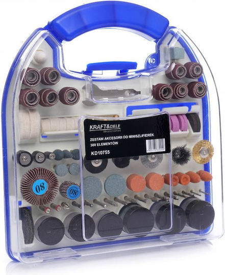 Kraft & Dele Set Accesorii Pentru Mini Polizor În Cutie 300 Bucăți Set Componente Multitool 300 Bucăți KD10755