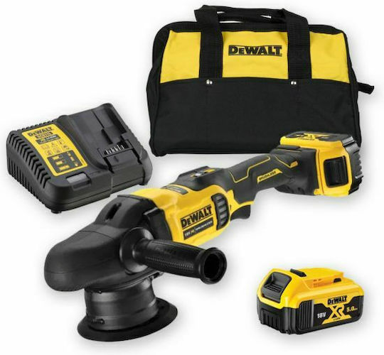 DEWALT Dual Action Αλοιφαδόρος Brushless 18V 2x5Ah με Ταχύτητα 2000-5500rpm & Ρύθμιση Στροφών