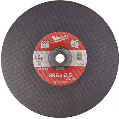 Milwaukee Φ355x2.5 Δίσκος Κοπής Μετάλλων Disc de tăiere Metal 355mm 1buc