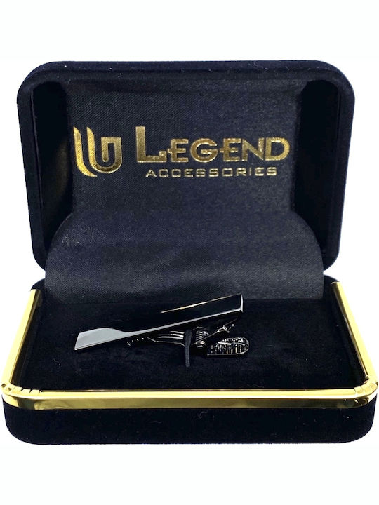 Legend Accessories LGTC - Черен Никелов Клип за Вратовръзка Черен