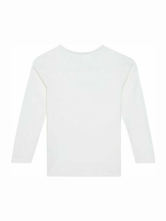 Kids' Shirt Long Sleeve White HANA GLITTER