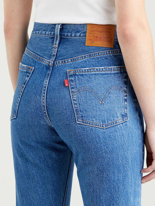 501 High Waist Women's Jean Trousers in Boyfriend Fit STONE WASH