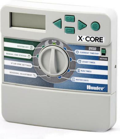 Hunter Industries X-Core 4 Προγραμματιστής Ποτίσματος Πίνακα Ρεύματος 4 Στάσεων