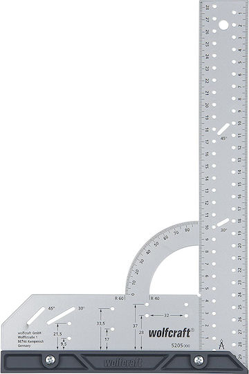 Wolfcraft Carpenters Metallic Angle Ruler 30cm