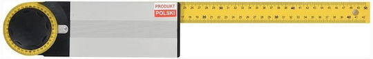 Vorel Carpenters Aluminum Angle Ruler with Protractor 50cm