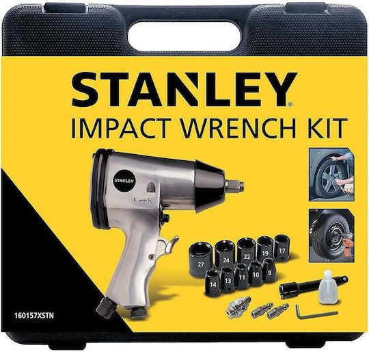 Stanley 160157XSTN Luftschlagschrauber 1/2" mit Maximalem Drehmoment 26,51kgm
