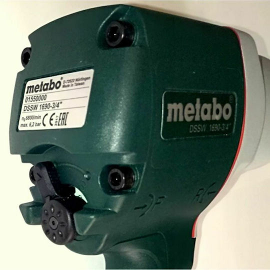 Metabo DSSW 1690 Air Impact Wrench 3/4 Square Drive with Maximum Torque 172.33kgm